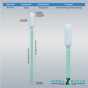16-Cleanroom Foam Swabs WT-FS710-1