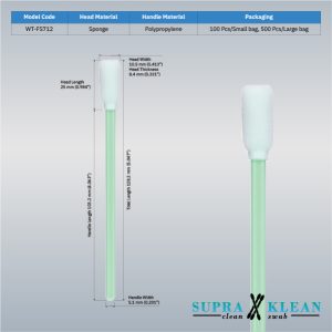 18-Cleanroom Foam Swabs WT-FS712-1