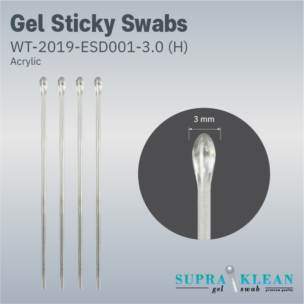 Gel Sticky Swabs WT-2019-ESD001-3.0 (H)(Acrylic)-1-100 Gel Sticky Swabs WT-2019-ESD001-3.0 (H)(Acrylic)-1-100