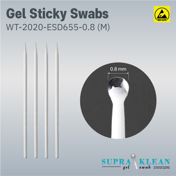 Gel Sticky Swabs WT-2020-ESD655-0.8(M)-1-100