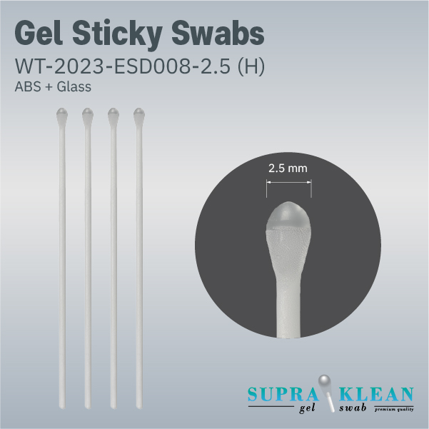 Gel Sticky Swabs WT-2023-ESD008-2.5 (H)(ABS + Glass)-1-100 Gel Sticky Swabs WT-2023-ESD008-2.5 (H)(ABS + Glass)-1-100