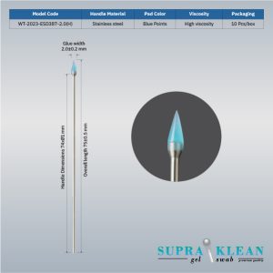 Gel Sticky Swabs WT-2023-ESD387-2.0 (H)(Stainless steel)-2-100 Gel Sticky Swabs WT-2023-ESD387-2.0 (H)(Stainless steel)-2-100
