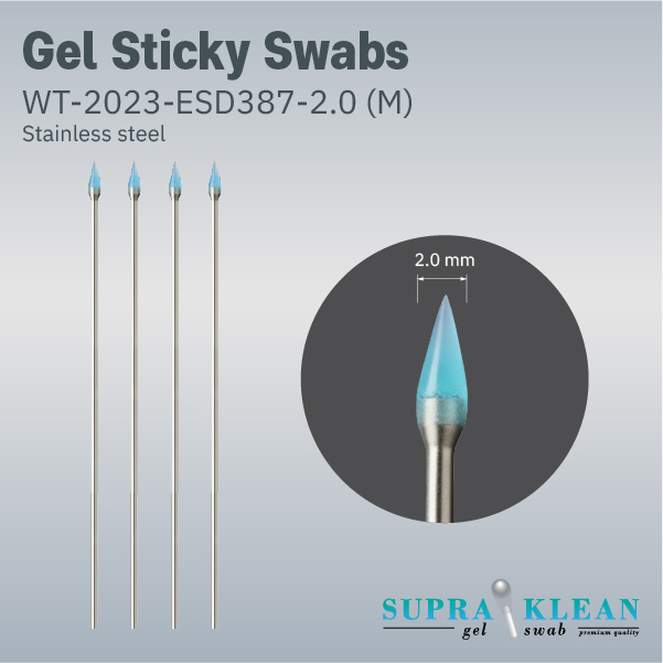 Gel Sticky Swabs WT-2023-ESD387-2.0 (M)(Stainless steel)-1-100