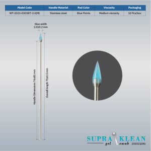 Gel Sticky Swabs WT-2023-ESD387-2.0 (M)(Stainless steel)-2-100 Gel Sticky Swabs WT-2023-ESD387-2.0 (M)(Stainless steel)-2-100