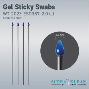 Gel Sticky Swabs WT-2023-ESD387-2.0(L)(Stainless steel)-1-100